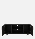 Ferndale Solid Teak Wood TV Console in Fade Resistant Rustic Brown Finish - Image 10