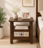 Ferovik Handcrafted Sheesham Wood Nightstand