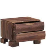 Flassic Timber Finish Modern Nightstand Table - Image 4