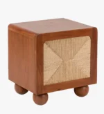 Frventis Luxury Wooden Side Table for Bedroom Decor - Image 4