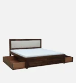 Fspen Contemporary Queen Size Storage Bed with Premium Cushion Headboard - Image 6