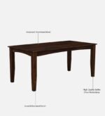 Fstario Classic Sheesham Wood 8 Seater Dining Table with Bench & Chairs - Image 6
