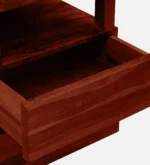 Gelnora Solid Sheesham Wood Bedside Table with Drawer - Image 8