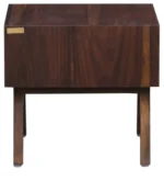 GillowCraft Solid Wood Bedside Table with Natural Oak Finish - Image 4