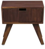 GillowCraft Solid Wood Bedside Table with Natural Oak Finish - Image 5