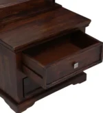 Gingston Solid Wood Dressing Table in Classic Walnut Finish - Image 3
