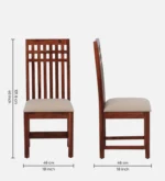 Gorvica Sheesham Wood Dining Set with Smooth Organic Finish - Image 11
