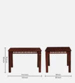 Gorvica Sheesham Wood Dining Set with Smooth Organic Finish - Image 5