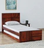 Grlina Wooden Single Bed in Warm Honey Oak Finish