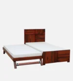 Grlina Wooden Single Bed in Warm Honey Oak Finish - Image 11