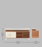 Grovemill Engineered Wood TV Console in Heat Resistant Warm Chestnut Finish - Image 5
