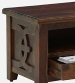 Harborwood Sheesham Wood TV Console in Scratch Resistant Warm Walnut Finish - Image 9