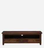 Harborwood Sheesham Wood TV Console in Scratch Resistant Warm Walnut Finish - Image 5
