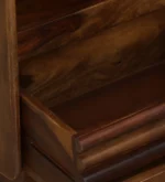 Harlo Acacia Wood Bedside Table in Rustic Natural Finish - Image 7