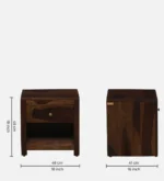 Havikro Solid Wood Bedside Table for Bedroom - Image 4