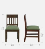 Helvora Solid Sheesham Wood Chair in Walnut Finish (SET OF 2) - Image 3