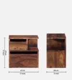 Hlorence Natural Finish Side Cabinet - Image 5