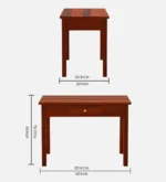 Honey Writing Table In Honey Finish - Image 3