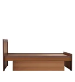 Huren Sheesham Wood Single Bed In Honey Oak Finish With Trundle - Image 2