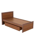 Huren Sheesham Wood Single Bed In Honey Oak Finish With Trundle - Image 3
