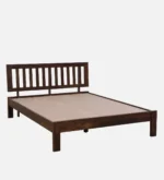 Jenvoria Modern Natural Finish King Size Wooden Bed with Premium Design - Image 3
