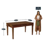 Jrenvia Solid Wood Dining Table in Forest Natural Finish - Image 3