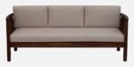 Aura Modern Wooden 3 Seater Sofa with Cushioned Seating - Image 3