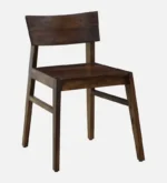 Kerona Sheesham Wood Chair in Rustic Brown Finish - Image 3