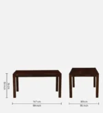 Kivaro Modern Natural Finish Dining Table - Image 3