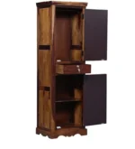 Kolimo Modern Engineered Wood Wardrobe in Teak Finish - Image 5