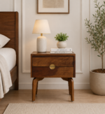 Kolvyn Elegant Bedside Unit with Smooth Finish Drawers