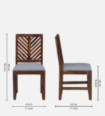 Korvyn Rustic Solid Sheesham Wood Dining Set for 8 People - Image 10