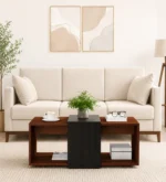 Kster Solid Wood Coffee Table in Warm Walnut Finish