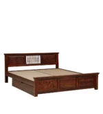 Kstoria Wooden Storage Bed with Elegant Interior Finish - Image 4