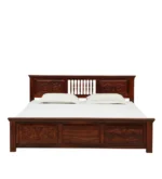 Kstoria Wooden Storage Bed with Elegant Interior Finish - Image 7