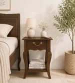 Kunaro Solid Sheesham Wood Bedside Table
