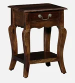 Kunaro Solid Sheesham Wood Bedside Table - Image 5
