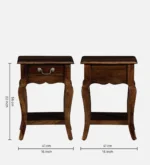 Kunaro Solid Sheesham Wood Bedside Table - Image 6