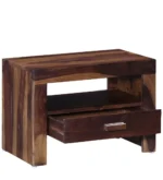 Kustic Haven Wooden Bedside Table for Modern Bedrooms - Image 4