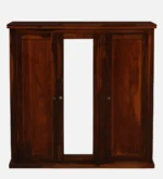 Cyoto Solid Wood Wardrobe with Artistic Tile Detailing - Image 7