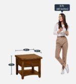 Lierra Natural Wood Bedroom Table - Image 2