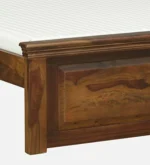 Liorentia Natural Sheesham Wood Bed with Modern Premium Finish - Image 3