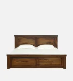 Liorentia Natural Sheesham Wood Bed with Modern Premium Finish - Image 4