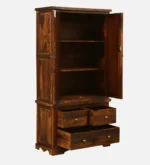 Lohemia Sheesham Wood Storage Cabinet with Decorative Tiles - Image 2
