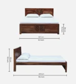 Lorvanta Solid Wood Platform Queen Size for Urban Interior Styling - Image 2