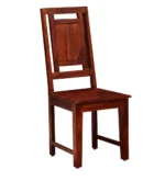 Lrenza Sheesham Wood Side Chair in Rustic Finish - Image 3