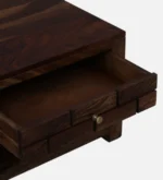 Mango Wood Rustic Farmhouse Coffee Table in Dark Walnut - Image 7