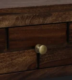 Mango Wood Rustic Farmhouse Coffee Table in Dark Walnut - Image 2