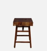 Mans Sheesham Wood Writing Table In Scratch Resistant Provincial Teak Finish - Image 4