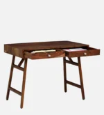Mans Sheesham Wood Writing Table In Scratch Resistant Provincial Teak Finish - Image 5